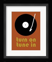 Tune on Turn In B Framed Print