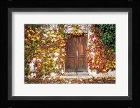 Autumn Wooden Doorway in Prague Fine Art Print