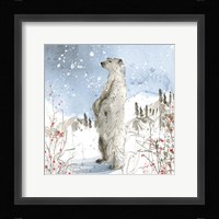 Standing Polar Bear Framed Print