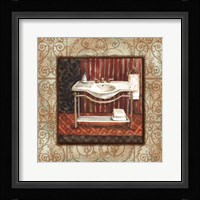 Bordo Vintage Bathroom Sink Fine Art Print