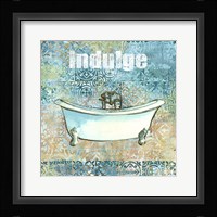 Golden Bathroom II A Framed Print