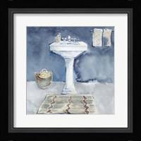 Watercolor Bathroom II Fine Art Print