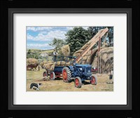 Building A Hayrick Fine Art Print