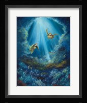 Gliding Through the Deep Blue Fine Art Print