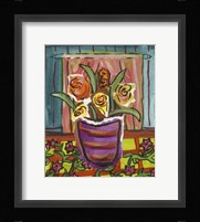 Flowers in Purple Pot Fine Art Print
