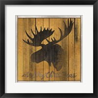 Merry Christmas Moose Fine Art Print