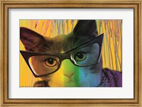 Cat in Glasses Fine Art Print