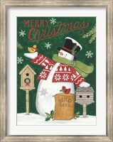Merry Christmas Snowman Fine Art Print