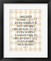 I Believe Fine Art Print