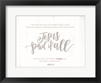 Jesus Paid It All Fine Art Print