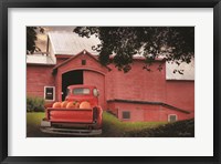 Red Pumpkin Truck Fine Art Print