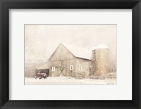 NY Winter Barn Fine Art Print