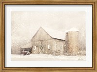NY Winter Barn Fine Art Print