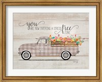 Be Happy Vintage Truck Fine Art Print