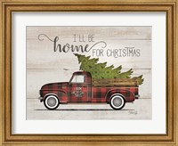 Home for Christmas Vintage Truck Fine Art Print
