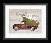 Home for Christmas Vintage Truck Fine Art Print