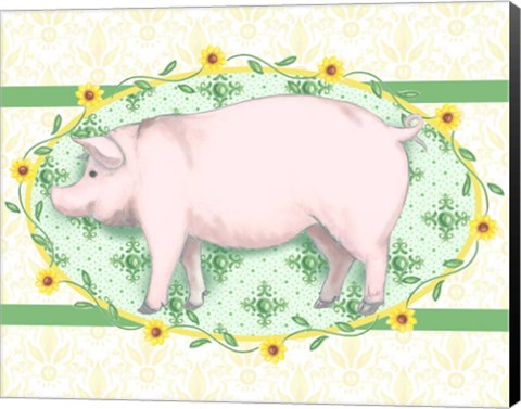 Framed Piggy Wiggy I Print