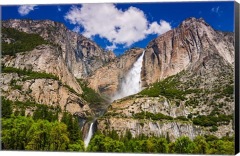 Framed Yosemite Falls, California Print