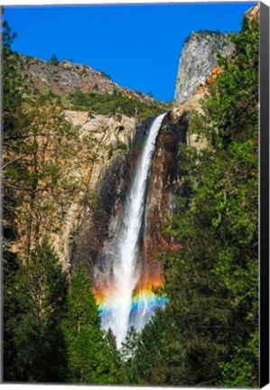Framed Rainbow Over Bridalveil Fall Print