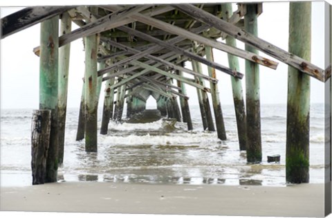 Framed Oceanic Pier, Wilmington, North Carolina Print