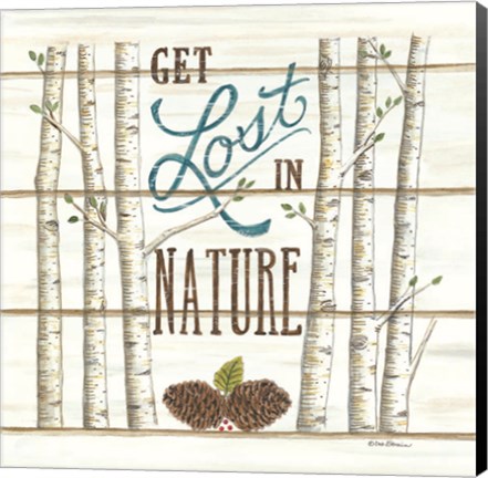 Framed Get Lost in Nature Print