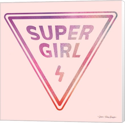 Framed Super Girl Print