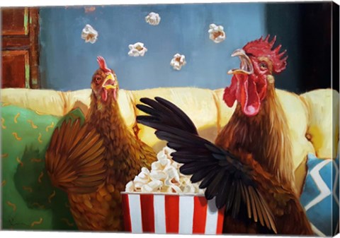 Framed Popcorn Chickens Print