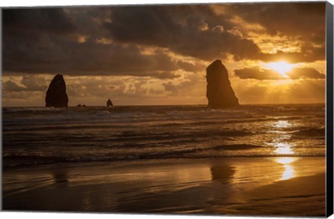 Framed Monolith Sunset Print