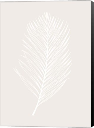 Framed White Leaf Print