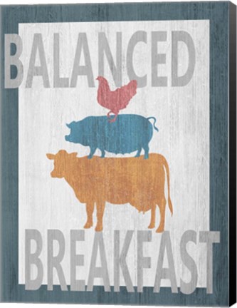 Framed Balanced Breakfast One Print