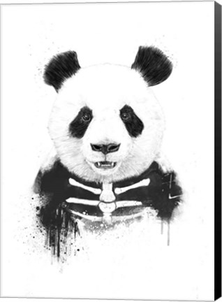 Framed Zombie Panda Print