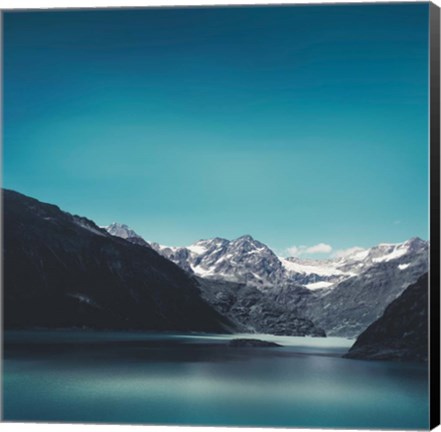 Framed Turquoise Mountain Lake Print