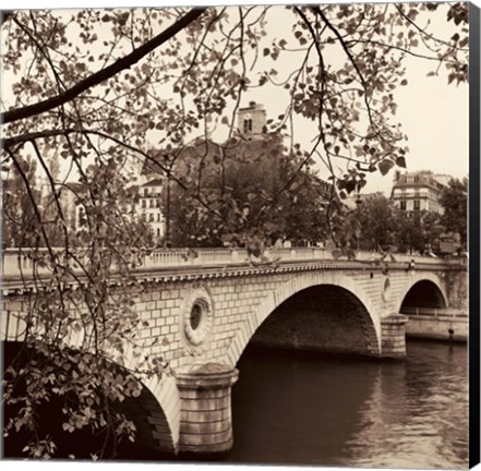 Framed Pont Louis-Philippe, Paris Print