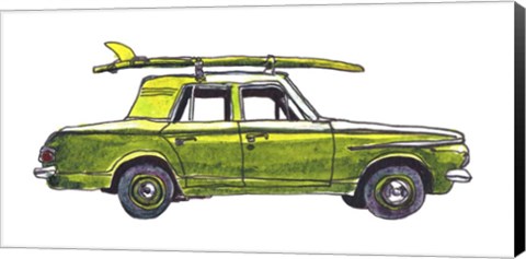 Framed Surf Car XII Print