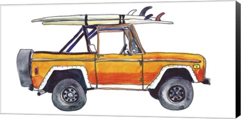 Framed Surf Car XIII Print