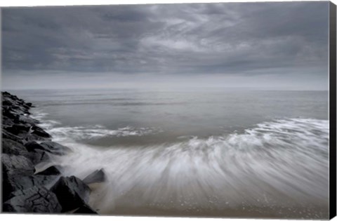 Framed Beach at Cape May National Seashore, NJ Print