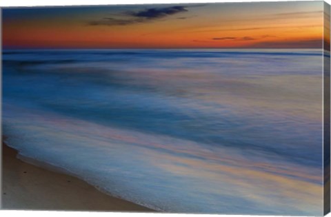 Framed Seashore Landscape 1, Cape May National Seashore, NJ Print
