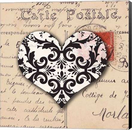 Framed Le Coeur d&#39;Amour IV Print