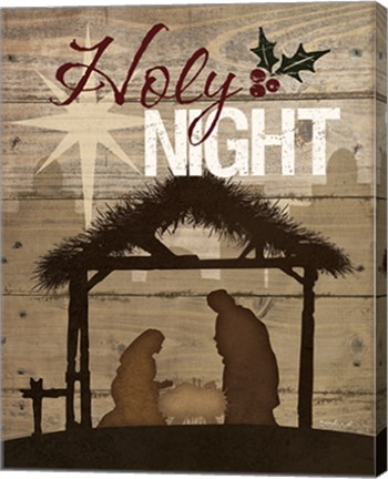 Framed Holy Night Nativity Print
