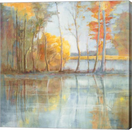 Framed Lakeside Reflection Print