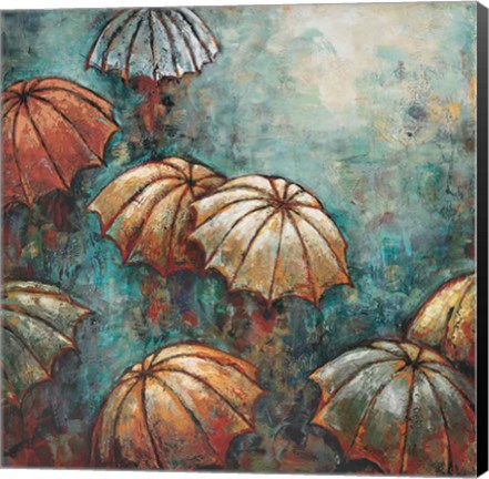 Framed Umbrellas Print