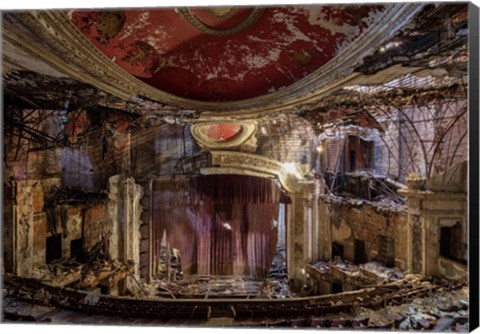 Framed Abandoned Theatre, New Jersey (I) Print