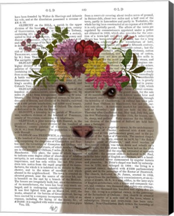 Framed Goat Bohemian 2 Book Print Print