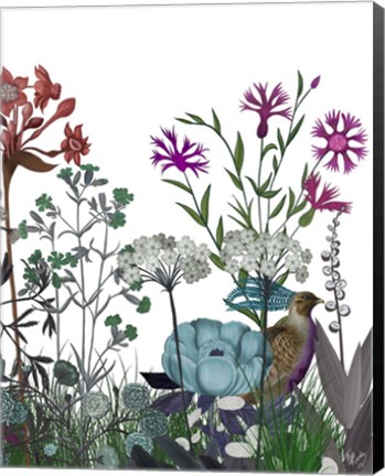 Framed Wildflower Bloom, Partridge Print