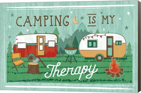 Framed Comfy Camping VIII Print