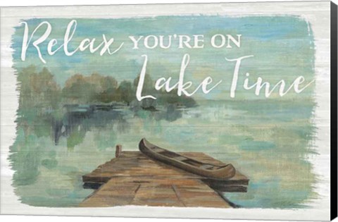 Framed Lakeside Retreat II Print