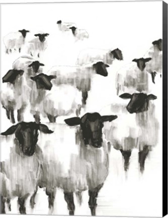 Framed Counting Sheep II Print