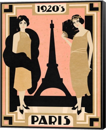 Framed 1920&#39;s Paris I Print