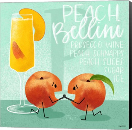 Framed Peach Bellini Print