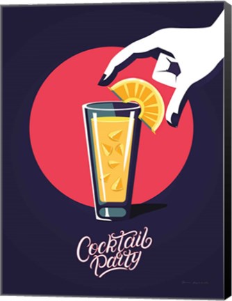 Framed Cocktail Party Print